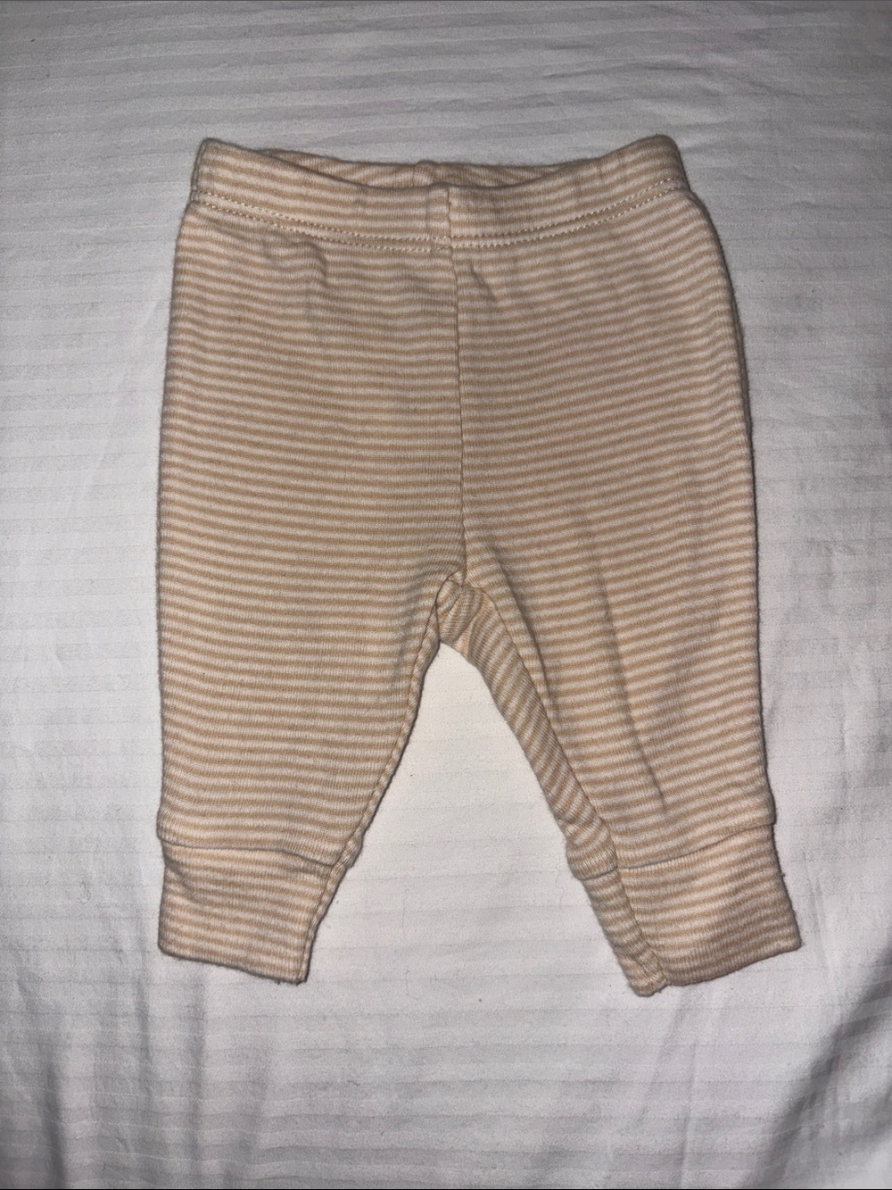 Carter's Cream and Beige Striped Baby Pants